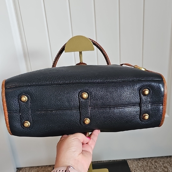 Dooney and Bourke Vintage Striking Night Sky Dark Blue Satchel Shoulder Bag - Picture 7 of 16